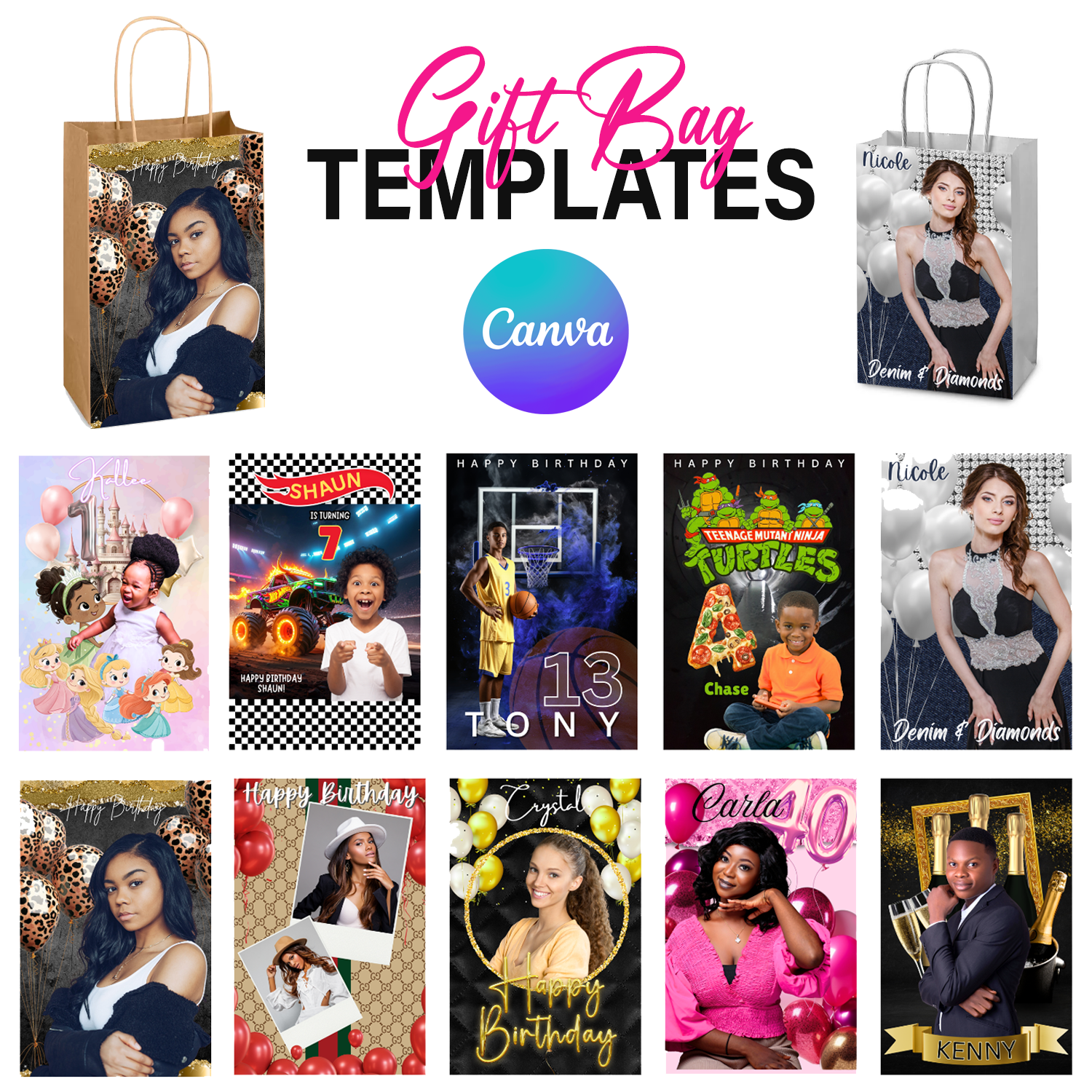 Gift Bag Templates