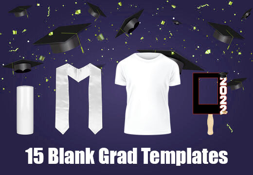 Graduation Mock-up Templates Bundle