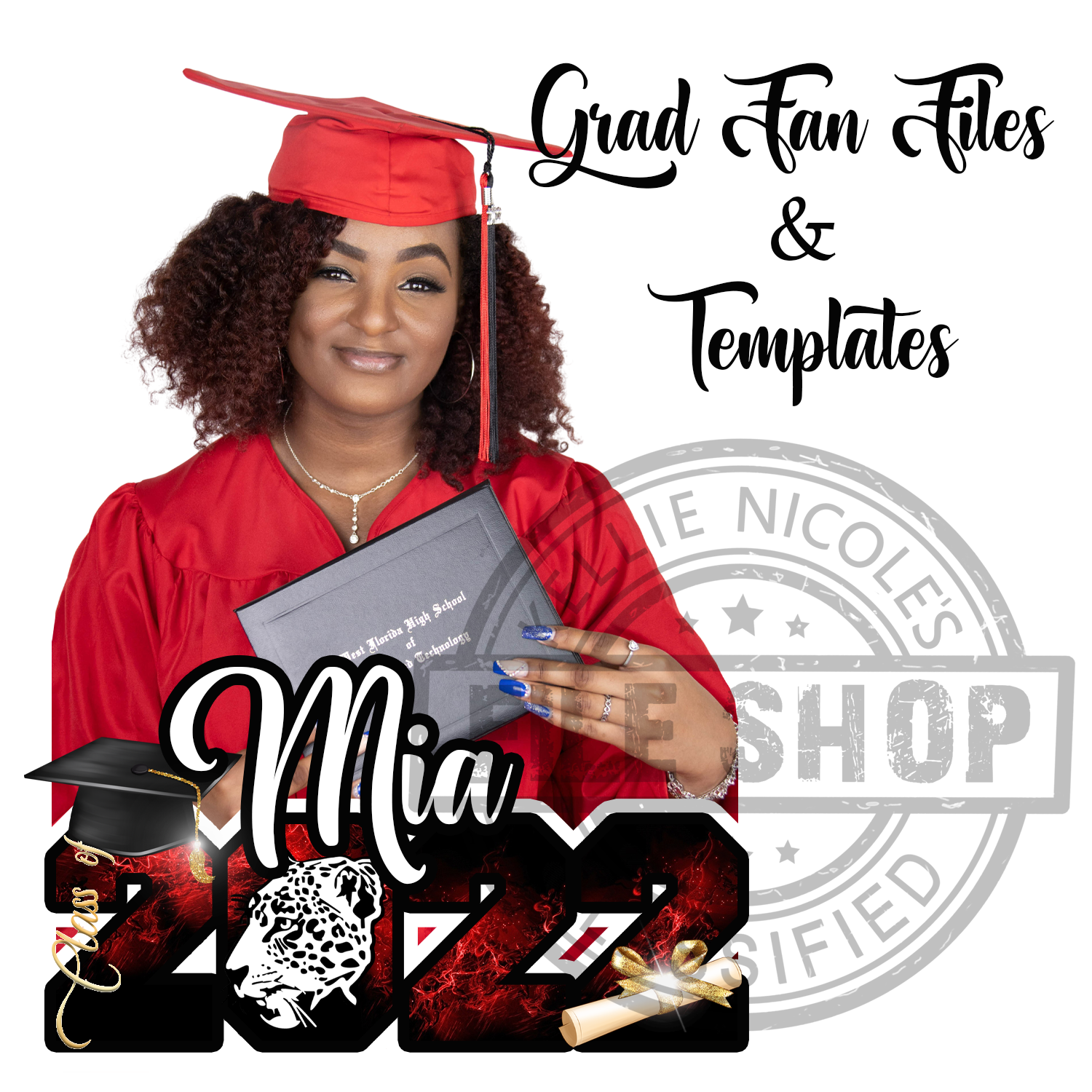 Grad Fan Files & Templates – Kellie Nicole's File Shop
