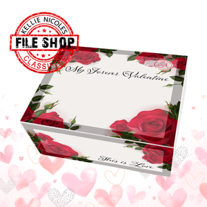Rose Valentine's Box Templates